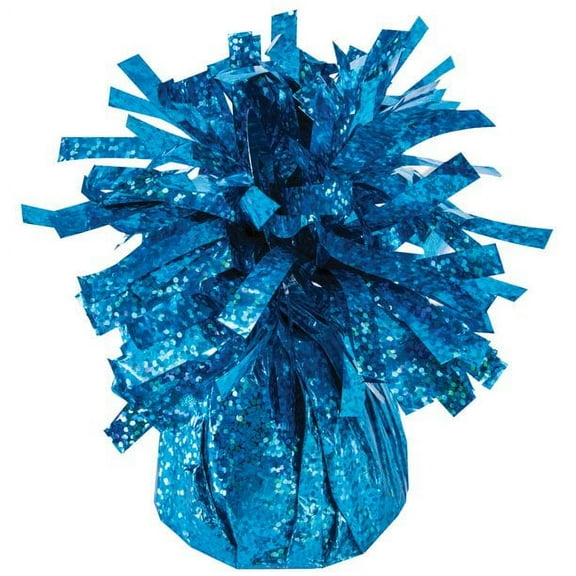 PMU Kisses Balloon Weights - Decorative Balloon Weight for Christmas, Thanksgiving, Birthday, Party Favors, Wedding & Baby Shower - 6oz. Peacock Blue, Pkg/6