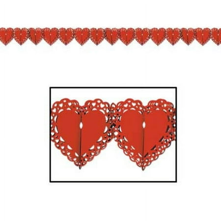 PMU Lace Heart Garland Pkg/3