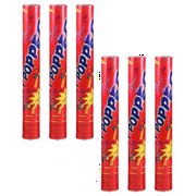 PMU Large (12 Inch) Confetti Cannons Air Compressed Party Poppers Indoor, Outdoor Safe Great for Drive-By Birthdays, Perfect for New Year's Eve, Wedding Celebrations, Shoots Streamers 20ft Pkg/6
