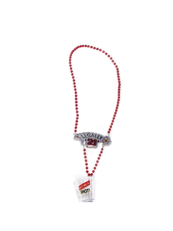 Legally 21 Shotglass Necklace Pkg/1
