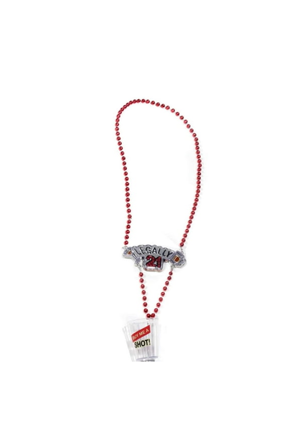Legally 21 Shotglass Necklace Pkg/1