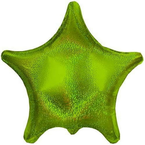 PMU Lime Dazzleloon Star 22 Inch Mylar Balloon Pkg/10