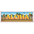 thumbnail image 1 of PMU Luau Tropical Beach Sign Banner 5ft x 21in Decoration and Party Accessory (1/pkg)Pkg/1, 1 of 1