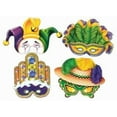 thumbnail image 1 of PMU Mardi Gras 12in Card Stock Masks with Attached Elastics 8pcs per Pack Wearable Holiday Party Costume for Men and Women Party Accessory Decoration Pkg/1, 1 of 1