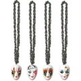 thumbnail image 1 of PMU Mardi Gras Braided Beads with Assorted Mime Medallion Pkg/1, 1 of 1