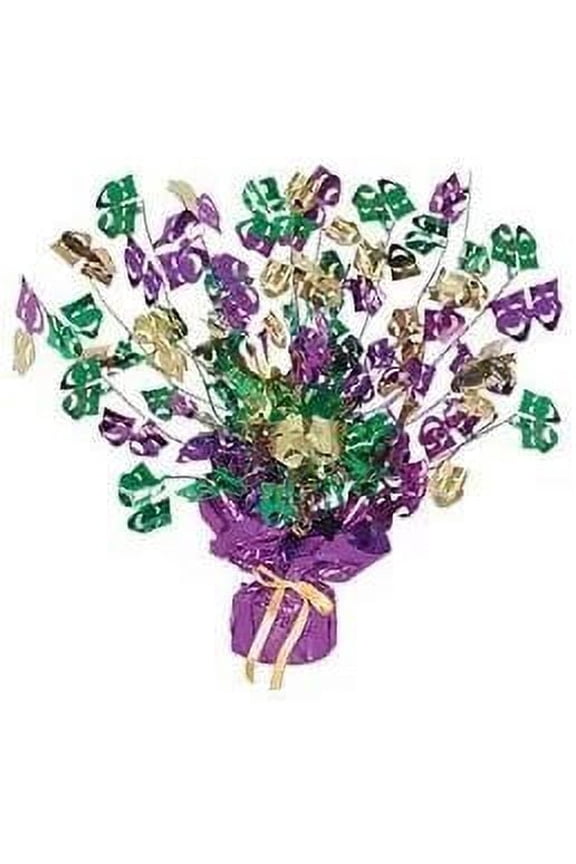Mardi Gras Decorations Mardi Gras Gleam 'N Burst 15in Centerpiece Party Accessory Pkg/1