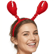 PMU Mardi Gras Red Crawfish Lobster Headband 3/pkg Pkg/1