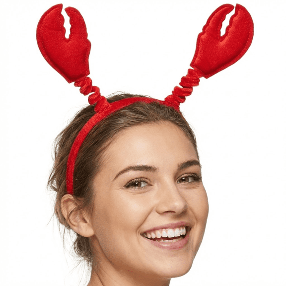 PMU Mardi Gras Red Crawfish Lobster Headband (6/pkg) Pkg/1