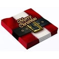 thumbnail image 1 of PMU Merry Christmas Santa Belt 13 Inch x 13 Inch Lunch Napkins (16/Pkg) Pkg/6, 1 of 7