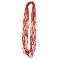 thumbnail image 1 of PMU Metallic Beads, Carnival Party, Beads Necklace, Mardi Gras, Party Favor Necklaces Red 24 pcs, 1 of 1