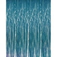 thumbnail image 1 of PMU Metallic Fringe Curtain Turquoise 3ft x 8ft Pkg/6, 1 of 1
