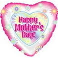 thumbnail image 1 of PMU Mother's Day 17 Inch Mylar Balloon Flowers Pkg/5, 1 of 1