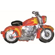  تصميم لهب دراجة نارية PMU مقاس 45 بوصة جامبو مايلر / بالون فويل ، رائع لأحداث Harley Davidson Pkg / 1 