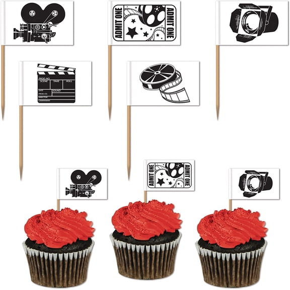 PMU Movie Set Picks 2.5-Inches Black/Gold (50/Pkg) Pkg/1
