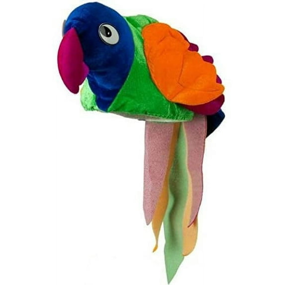 PMU Multicolor Parrot Hat Party Accessory Pkg/3