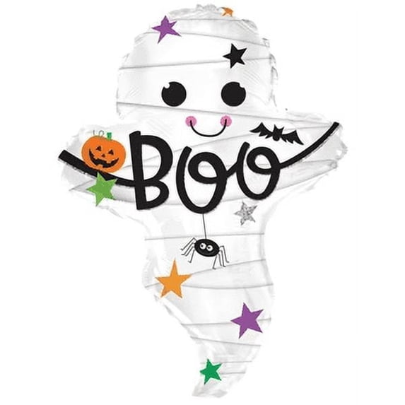 PMU Mummy Ghost 25in Balloon for Halloween Party Spooky Decorations (5/pkg) Pkg/1