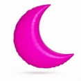 thumbnail image 1 of PMU Mylar Balloons 35 inch Crescent Moon Shaped Magenta Mylar Balloon Pkg/1, 1 of 1