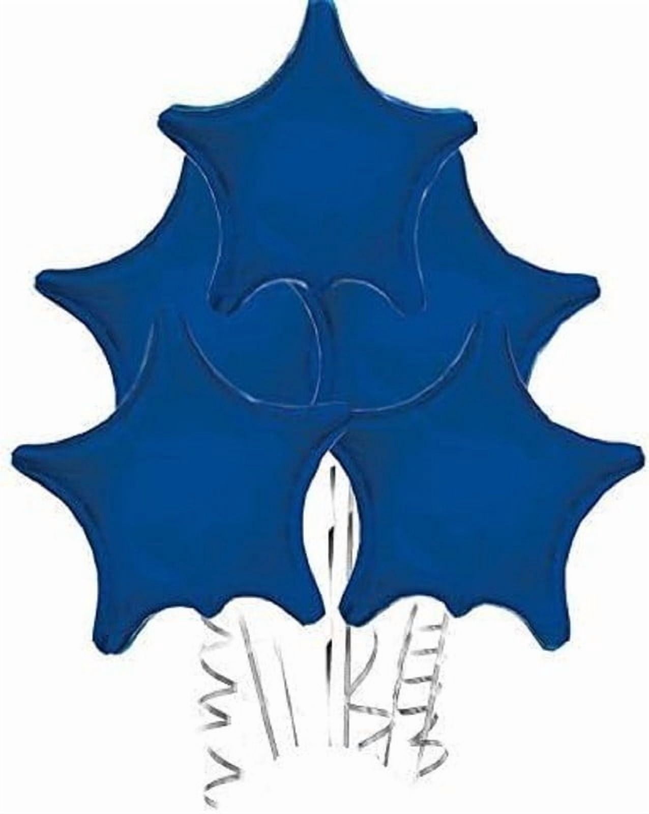 PMU Navy Blue Star Shaped 18 Inch Mylar Foil Balloon Birthday Party ...