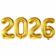 PMU New Year's Eve Party 2025 New Year, Graduation "2025" 16in Silver Number Mylar Balloons Birthday, Special Events Accessories Party Celebration (4/pkg) Pkg/1