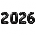 thumbnail image 1 of PMU New Year's Eve Party 2026 New Year, Graduation "2026" 40in Pitch Black Number Mylar Balloons Birthday, Special Events Accessories Party Celebration (4/pkg) Pkg/1, 1 of 6