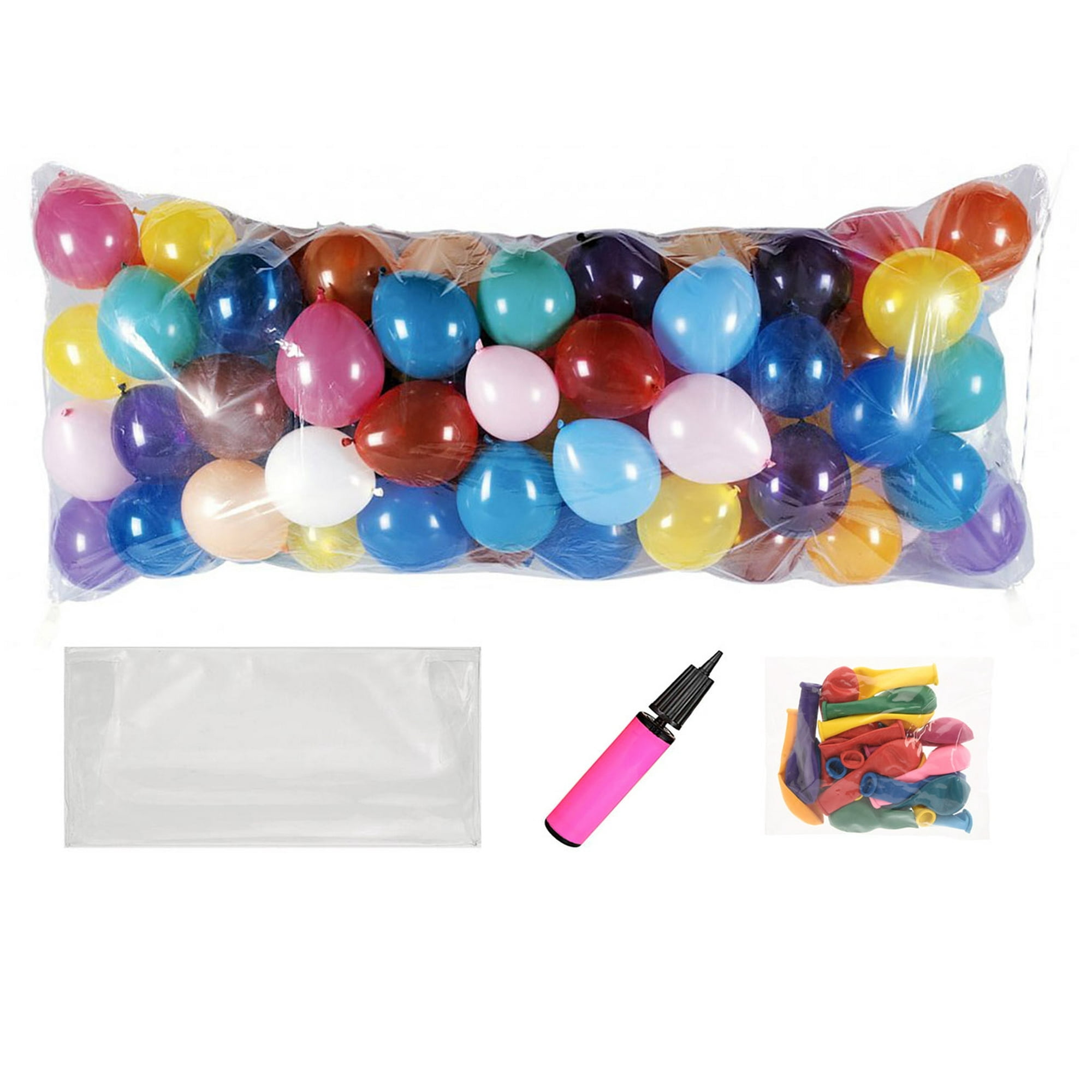 PMU New Year's Eve Party Balloon Drop Kit (100pcs 9in Balloons with