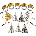 thumbnail image 1 of PMU New Year’s Eve Party Supplies 2026, Black, Gold and Silver Party Assortment Kit for 100 persons Outfits for Adults, Men and Women (100 psn/pkg) Pkg/1, 1 of 2