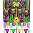 thumbnail image 1 of PMU New Year's Eve Party Supplies 2026 Multicolor Mardi Gras Party Kit Assortment for 308 -Piece Set -100 Guests - New Year's Eve Decorations Supplies, Outfits for Adults, Men and Women (100/psn), 1 of 6