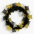 thumbnail image 1 of PMU New Year's Eve Party Supplies "Happy New Year" 6 Pcs Garland 25ft Black/Gold Hanging Party Accessory Decoration, 1 of 1