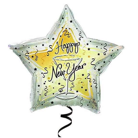 PMU New Year's Toast 18 Inch Mylar-Foil Balloon Pkg/1