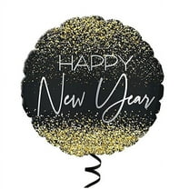 PMU New Years HNY Crazy Confetti 18 Inch Mylar-Foil Balloon Pkg/1