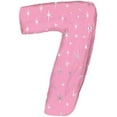 thumbnail image 1 of PMU Number Seven Shape 38 Inch Metallic Pink Sparkle Mylar Balloon Pkg/1, 1 of 1