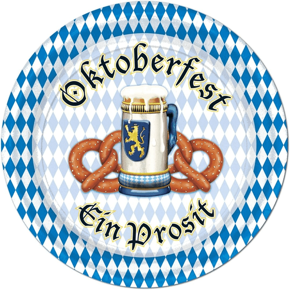 PMU Oktoberfest 9-Inch Dessert Plates (8/Pkg) Pkg/3