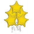thumbnail image 1 of PMU Gold Star Shaped 18 Inch Mylar Foil Balloon Birthday Party Wedding Baby Shower Decorations Pkg/5, 1 of 1