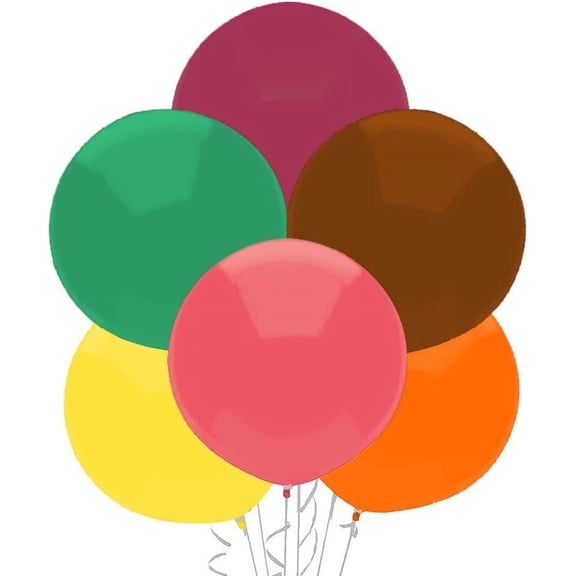 PMU Outdoor Display Balloons 17 Inch PartyTex Premier Autumn Assortment Latex Pkg/144