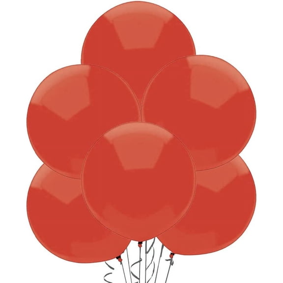 PMU Outdoor Display Balloons 17 Inch PartyTex Premier Crystal Real Red Latex Pkg/12