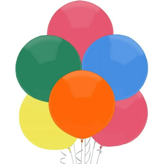 PMU Outdoor Display Balloons 17 Inch PartyTex Premier Primary Assortment Latex Pkg/72