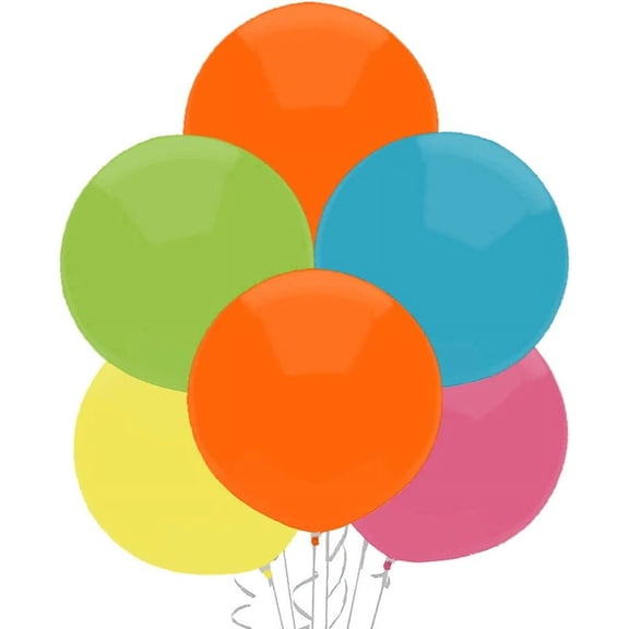 PMU Outdoor Display Balloons 17 Inch PartyTex Premier Tropical Assortment Latex Pkg/12