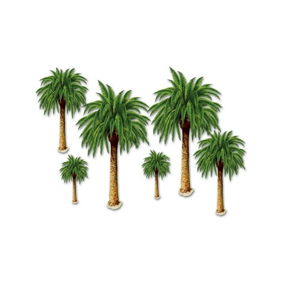 PMU Palm Tree Props Party Accessory (1 Count) (6/pkg) Pkg/1