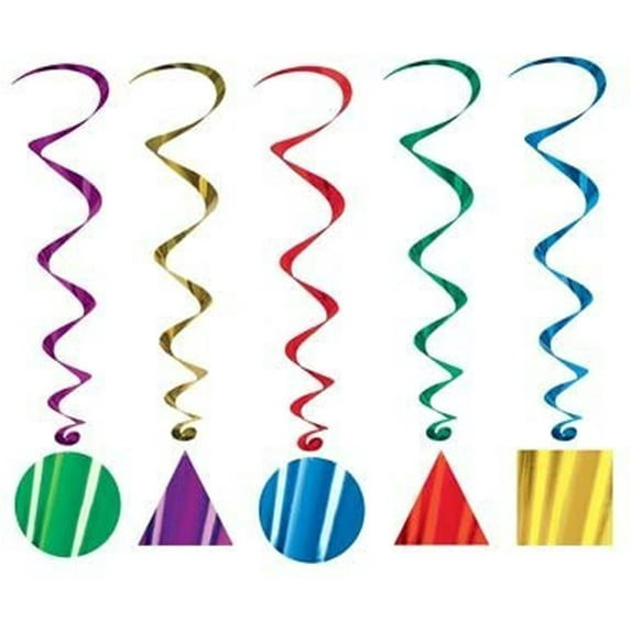 PMU Party Shape Whirls (5/Pkg) Pkg/1