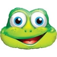 thumbnail image 1 of PMU Party Themes Funny Frog 32in Mylar-Foil Balloon (25/pkg) Pkg/1, 1 of 1