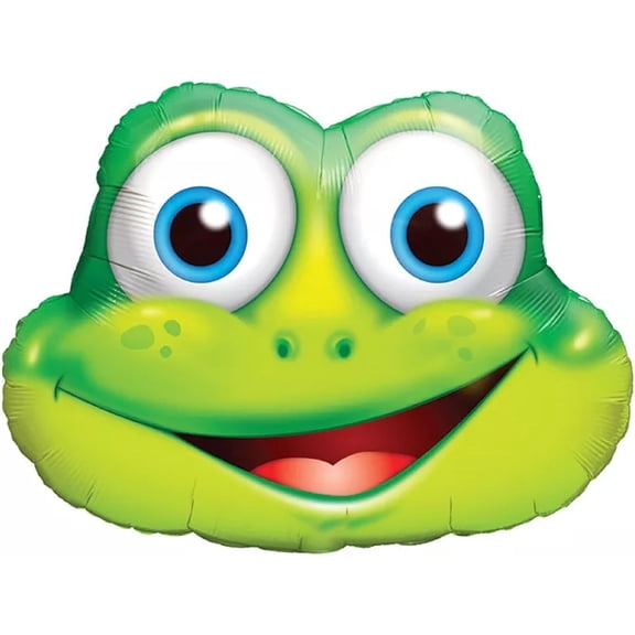 PMU Party Themes Funny Frog 32in Mylar-Foil Balloon (5/pkg) Pkg/1