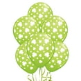 thumbnail image 1 of PMU Patrick's Day Balloons 11in Premium Lime Green with All-Over print white Shamrocks Pkg/25, 1 of 7