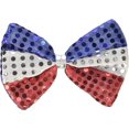 thumbnail image 1 of PMU Patriotic Bow Tie Sequin Red, White and Blue Pre-Tied 4th of July Party Costume Accessory Pkg/12, 1 of 7