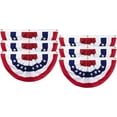 thumbnail image 1 of PMU 4th Of July Decorations Patriotic American Flag Bunting 18x36 | Fourth of July Bunting Flag Outdoor | USA Flag Pennant Banner | Easy to Hang Patriotic Party Decorations (6/Pkg) Pkg/1, 1 of 7