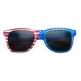 thumbnail image 1 of PMU Patriotic Glasses American Flag Sunglasses US Stars and Stripes Vintage Retro Classic Eyewear Party Props Red, White and Blue (1/Pkg) Pkg/3, 1 of 6