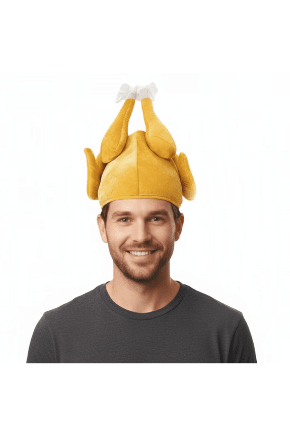 Plush Roasted Turkey Hat Pkg/1