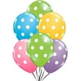 thumbnail image 1 of PMU Polka Dot Balloons - Multicolor Small Balloons for Birthdays, Weddings, Christmas, Halloween Anniversaries, Baby Shower & Party Favors Supplies - 11 Inch Assorted, Pkg/12, 1 of 1