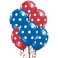 thumbnail image 1 of PMU Polka Dot Balloons - Multicolor Small Balloons for Birthdays, Weddings, Christmas, Halloween Anniversaries, Baby Shower & Party Favors Supplies - 11 Inch Crystal Red & Sapphire Blue, Pkg/100, 1 of 1