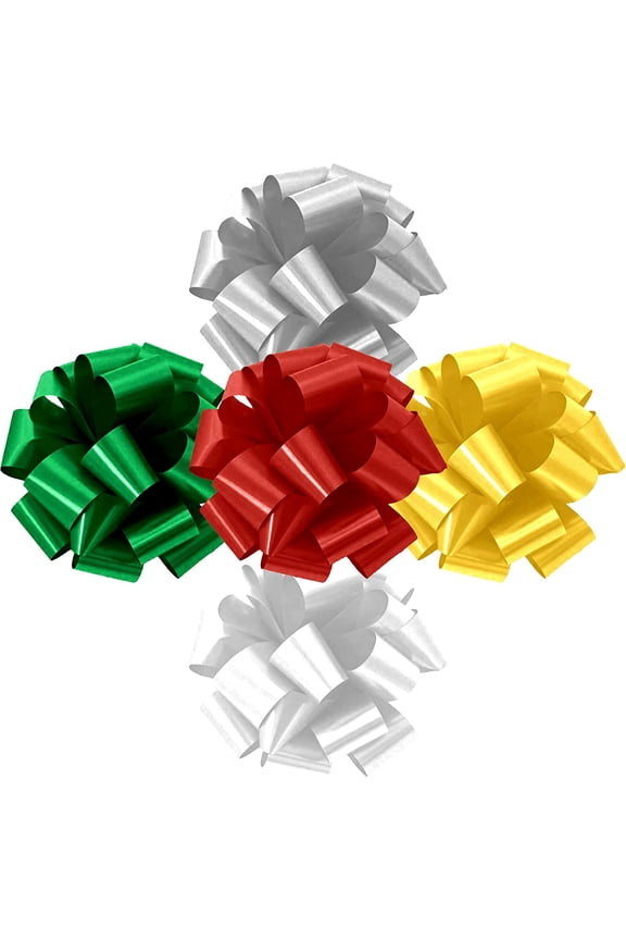 Pom-Pom Pull-Apart - Pull Out Bows 5 Inch Birthday Assortment - 20 Loops (5/pkg)Pkg/3