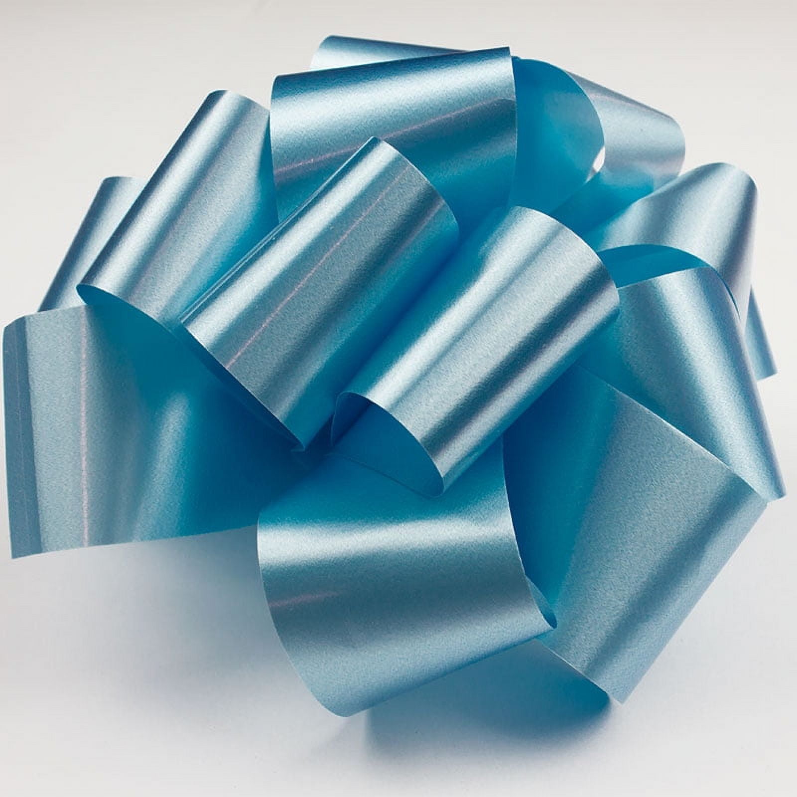 PMU Pom Pom - Pull Out Bows 5 Inch Light Blue Pkg/20